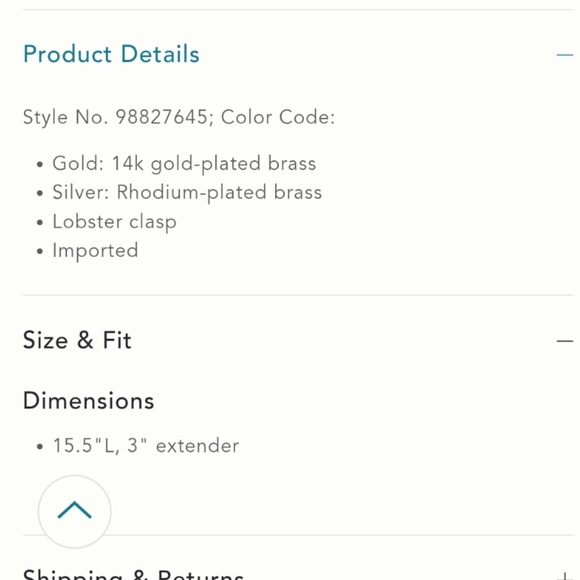 Anthro Rectangle Charm Layered Necklace - Picture 5 of 8